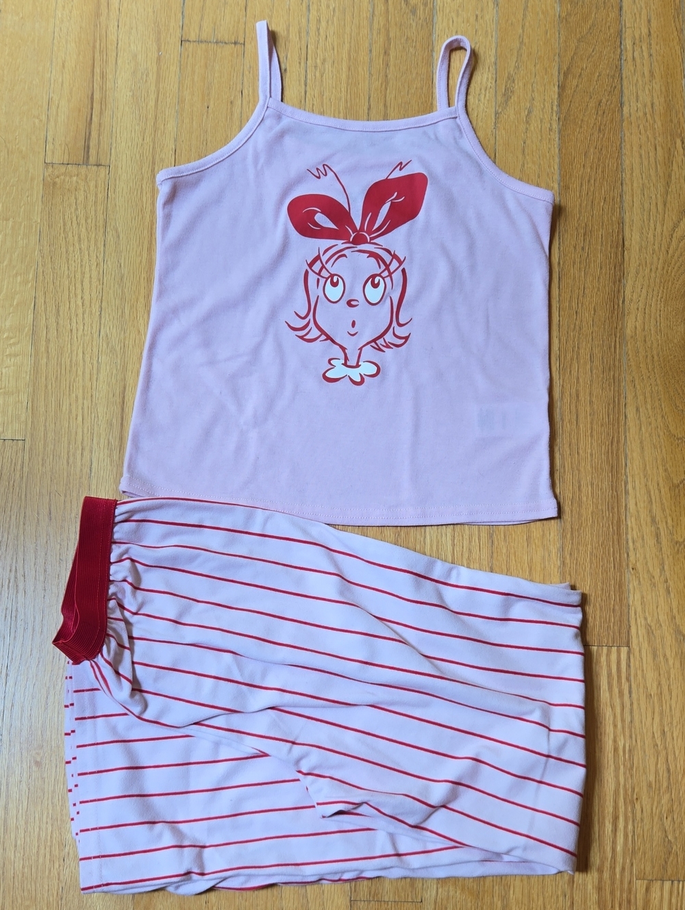 Girls Grinch Xmas PJ Set